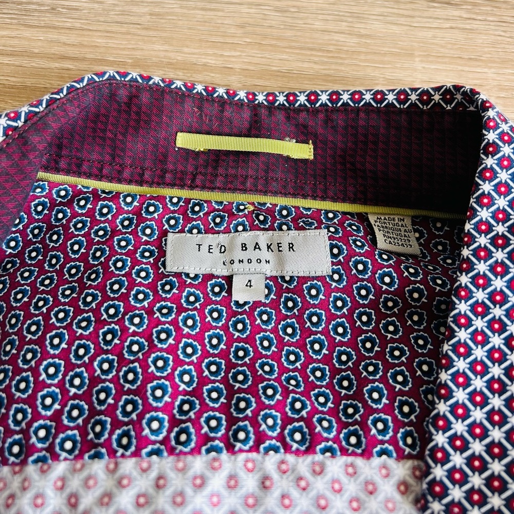 Ted Baker Men's Patterned Shirt Size Large